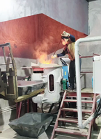 10kg bis 1000kg Induktionsgießerei-Schmelzofen für Bleis chrott batterie Recycling-Schrott Kupfers chrott Aluminium
