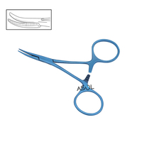 Pinces hémostatiques chirurgicales en titane à mâchoires dentelées de 20 mm pour la chirurgie générale