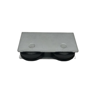 Nouveauté Garrucha Poulie à roulement à billes en nylon double en forme de U Roue de porte en fer galvanisé pour fenêtres et portes coulissantes - Product Image 4