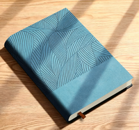 Carnet A5 à couverture rigide gaufrée en cuir PU, papier épais, journal personnalisé avec logo, agenda de bureau et scolaire
