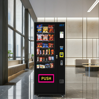 Distributeur automatique 36 fentes écran de 7.1 pouces. Élégant, pour les espaces publics. Diverses méthodes de paiement. Personnaliser