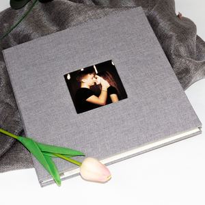 Albums photo en lin personnalisés à faire soi-même, <span class=keywords><strong>album</strong></span> à mémoire moderne, cadeau en papier avec croix féerique pour toute occasion disponible - Product Image 2