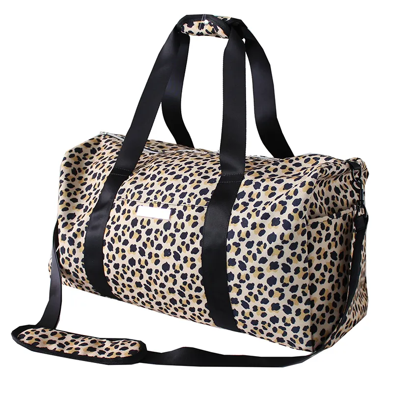 Sac de sport léopard, de grande capacité, étanche, pour le sport, les voyages, pour femmes et hommes, avec compartiment pour chaussures, vente en gros