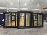 Maison préfabriquée isolée extensible de 20, 30 ou 40 pieds, conteneur, villa avec salle de bain, maisonnette préfabriquée, maison portable