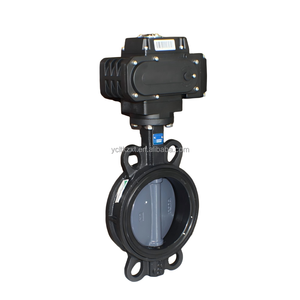 Elektrische Vlinderklep Nodulair Gietijzeren As Wafer Type Ac 220V Epdm Seat Dn200 <span class=keywords><strong>8</strong></span> Inch Snelopenende Dc 4 ~ 20ma Modulerend Water - Product Image 6
