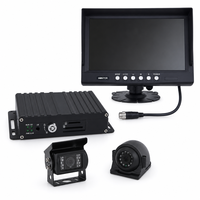 Système de caméra DVR pour camion et bus avec options de 4 à 8 caméras, caméras métalliques extérieures, caméras en plastique intérieures, GPS, WiFi, 4G et moniteur multi-tailles