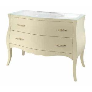 Mobili da bagno in PVC in stile classico con 2 cassetti Top resistente all'acqua rubinetto in marmo escluso - Product Image 1