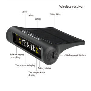 Système de surveillance des pneus pour camping-cars, avec 4 capteurs externes, TPMS solaire pour voiture, vente en gros - Product Image 3