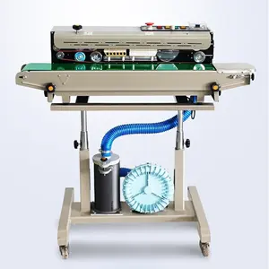 Automatic intelligent simple operation continuous vacuum sealing machine with nitrogen gas filling flush sealing machine