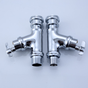 Robinet d'arrêt mural en cuivre Morning Dew 25x25 à fermeture automatique pour toilettes - Product Image 4