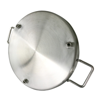 Plaque de cuisson plate en acier inoxydable 304 de 50 cm, poêle à frire pour barbecue, camping en plein air, cuisine de rue