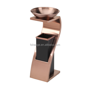 Sang Trọng Thương Mại Thép Không Gỉ Vàng Thùng Rác Có Thể/Miễn Phí Thường Vụ Kim Loại Chất Thải Bin/Gạt Tàn Thùng Rác Cho Khách Sạn - Product Image 3