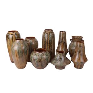 RZMY-Series Jingdezhen Glaçure réactive Fond orange Vase à fleurs <span class=keywords><strong>de</strong></span> table en céramique coulant <span class=keywords><strong>Poterie</strong></span> - Product Image 1