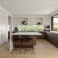 Meuble de cuisine moderne laqué, surface satinée, style australien, échantillon gratuit