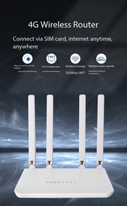 Routeur SIM 4G LTE débloqué haute vitesse avec port Cat4 150 Mbps, réseau sans fil Wi-Fi et emplacement pour carte SIM, 4 antennes, routeur SIM 4G - Product Image 5