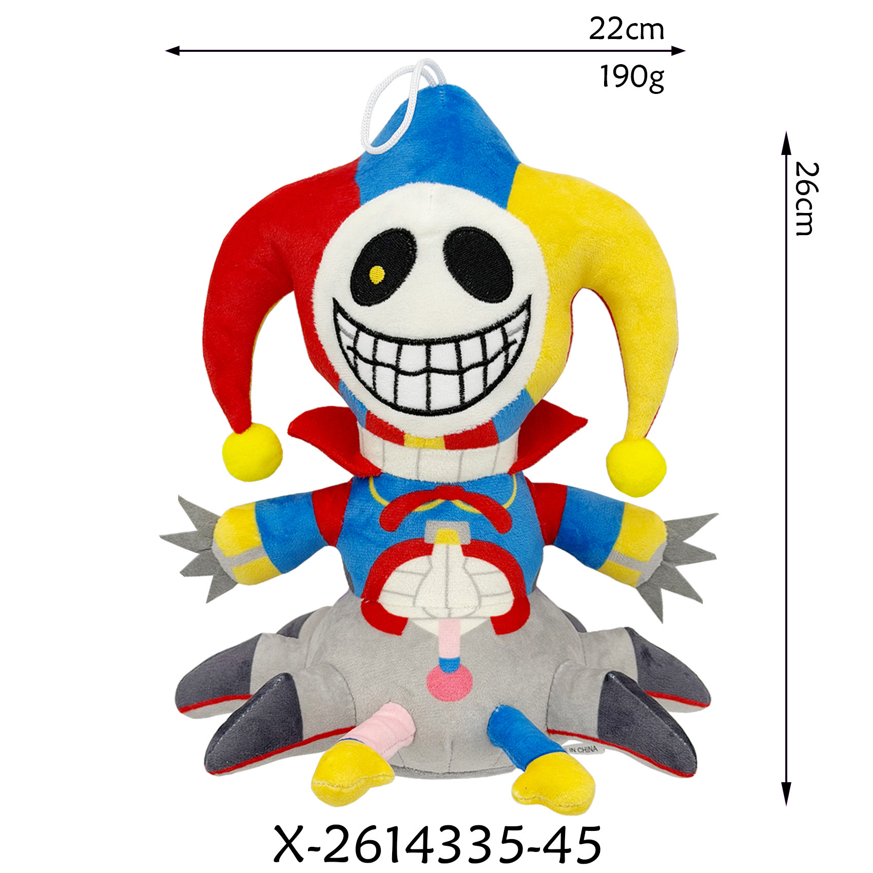 Jambes de clown gris