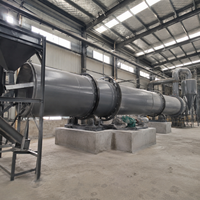 Séchoir à tambour industriel pour engrais, structure en acier durable, système de chauffage personnalisé, capacité 1-50t/h, air chaud 120-350°C pour le stockage en vrac
