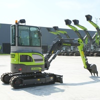 Mini-excavatrice sur chenilles ZOOMLION ZE26GU 2,7T pour moteur 15kW, engrenage PLC, haute efficacité, godet de 0,08m, Euro 5, EPA Tier 4, CE