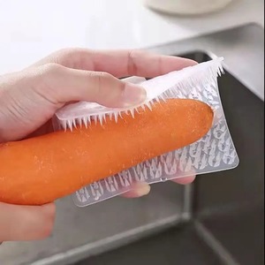 Fruits And <b>Vegetables</b> Cleaning <b>Brush</b>, Kitchen Cleaning <b>Brush</b>, Flexible Multifunctional Fruit And <b>Vegetable</b> Scrubber for Home Use - Product Image 3
