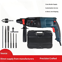 Marteau perforateur rotatif SDS Plus 3-en-1 robuste, filaire, 26 mm, électrique, pour démolition, béton, industriel, 1150 tr/min, prise européenne