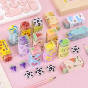 Gommes en plastique en forme de dinosaures, animaux, aliments et fruits pour étudiants, fournitures scolaires, cadeaux de récompense et cadeaux de fête - Product Image 3