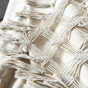 Hamaca Blanca <span class=keywords><strong>de</strong></span> Doble Estilo Bohemio con Borlas Tejidas a Mano y Diseño <span class=keywords><strong>de</strong></span> Varilla Curva <span class=keywords><strong>de</strong></span> <span class=keywords><strong>Madera</strong></span> Antideslizante <span class=keywords><strong>para</strong></span> Camping, Patio y Jardín - Product Image 5