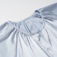 Robe midi décontractée chic à col rond et manches longues pour femme, nouvelle collection été 2026, style rétro et élégant.