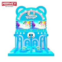 Marwey Vente en gros de trampoline d'intérieur pour enfants à 2 joueurs et machine de jeu de ski, double scooter, équipement d'arcade pour enfants