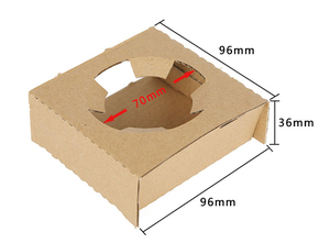 Bandeja Portavasos Desechable de Papel Kraft Ecológico de Alta Calidad, Portabebidas para Llevar, para Cafetería, con Logotipo Personalizado - Product Image 4