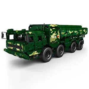 Mould King 20008 Technical Remote Control Military CJ-10 Cruise Missile Truck Car DIY Assembly Building Block Brick Sets Toys