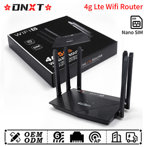 เราเตอร์ DNXT 4g LTE Cat4 2.4GHz wifi 6 พร้อมจุดเชื่อมต่อ WiFi เราเตอร์ 4g lte เสาอากาศพับได้ รองรับซิมการ์ด ใช้งานได้ - Product Image 1