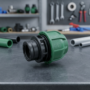 TERRACORE SAP1003 Green Plastic Corrosion-resistant UV-resistant Low-pressure Straight Smooth Surface Pipe Coupler Connector - Product Image 2