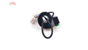 ZHAO HUA Commutateur de signalisation lumineux 3-en-1 pour vélo <span class=keywords><strong>électrique</strong></span>, scooter, VTT, <span class=keywords><strong>quad</strong></span>, klaxon ON/OFF, guidon de 22 mm, moto, noir - Product Image 3