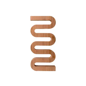 Bandeja em forma de s estilo nórdico, placa de pão de madeira criativa, isolamento térmico, placa decorativa de madeira