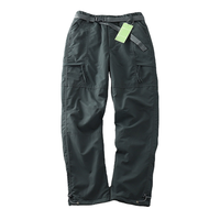 Pantalon de survêtement en toile imperméable pour homme 2025 – Taille élastique, léger, coupe-vent, multi-poches, séchage rapide, sport et travail décontracté