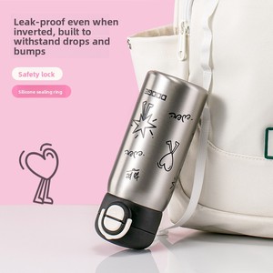 <span class=keywords><strong>Thermos</strong></span> portable Hilo Dodge pour enfants et étudiants, design de dessin animé de haute qualité, en acier inoxydable 316, avec paille, pour l'extérieur - Product Image 3