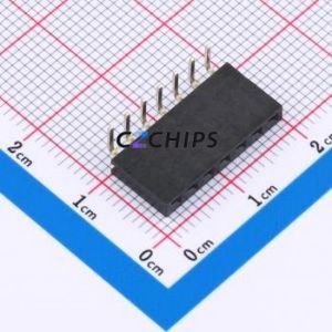 FH2.54-06-07PWD Pin Socket Bent Lead Through Hole,P=2.54mm Connector 1x7P 2.54mm Square Hole Right Angle Insert - Product Image 1