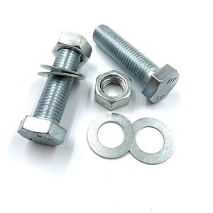 Perno hexagonal/tuerca/aranilla/Acero al carbono galvanizado Grado 4.8/Grado 8.8 Perno combinado Precio de fábrica - Product Image 1