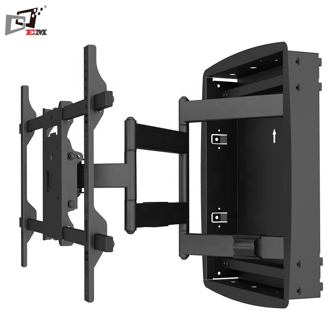 Unique Design Recessed in Wall Telescoping LCD TV Wall Mount for Large TV