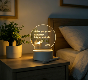 Lampe de table à lumière nocturne 3D à motif personnalisé, base de lampe rechargeable, lampe de décoration de bureau LED personnalisable pour la chambre à coucher - Product Image 4
