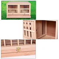 Portable grande chambre Double Cage à oiseaux pour canari Pigeon moineau perroquet matériel en fer pour petits animaux de compagnie pour chiens chats en vente