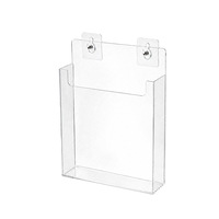 Boîte de rangement moderne minimaliste en acrylique A4/A5/A6, support mural sans perçage avec fentes pour cartes, présentoir de documents et de prospectus
