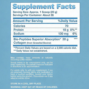 ผงคอลลาเจนไบโอเปปไทด์ TK โปรตีนเสริมโภชนาการสำหรับผู้ใหญ่ ช่วยเพิ่มความหนาแน่นของกระดูก บรรจุ 20 ออนซ์ - Product Image 2
