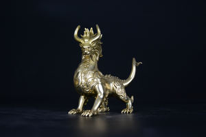 중국 용 조각상 청동 용의 아홉 아들 - 치우니우 조각상 디지털 프린팅 조각 주조 금속 맞춤 제작 실물 크기 - Product Image 5