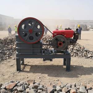 Diesel-Backenbrecher für Schwerlastbetrieb, stationär und mobil, mit niedrigem Fabrikpreis, Backen aus hochmanganhaltigem Stahl, langlebiger Steinbrecher - Product Image 1