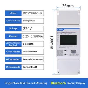 Medidor Eléctrico <span class=keywords><strong>Prepago</strong></span> 4G Chint, Riel DDSYU666, <span class=keywords><strong>Recarga</strong></span> de Teléfono Móvil Inalámbrica con Código QR - Product Image 6