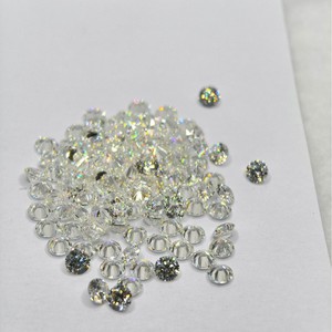 Round Zircon Loose Gemstones 3.1-10mm Yellowish Beige For Jewelry Making - Product Image 2