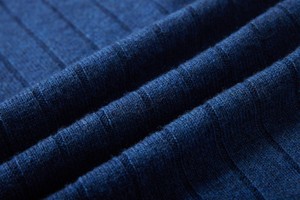 Custom Women Autumn <strong>Clothes</strong> 2026 Blue Rib-Knit Elastic Waist Wide-Leg <strong>Pants</strong> Regular Fit Casual Loungewear with Deep Pockets - Product Image 6