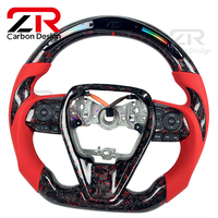 Accessoires de voiture, écran LED, volant sport en fibre de carbone forgée pour Toyota Camry XSE TRD Corolla LE Avalon RAV4 2012-2024