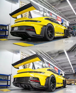 Đầy đủ khô sợi Carbon GT3 RS cơ thể Kit với phía trước phía sau Bumper Spoiler bên váy cho Porsche 992 911 GT3 RS 2018-2024 - Product Image 3